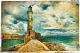 artwork in painting style - lighthouse - ID # 58421419