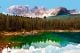 Perfectly clear emerald lake in Dolomites - ID # 70817044