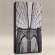 AcousticART Curated Cities Collection #C4P3 Brooklyn Bridge from Deck BW - Size: 48