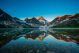 Reflection Of Mount Assiniboine On Magog Lake At Sunrise Alberta - ID # 110500409