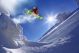 Snowboarder performing aerial jump - ID # 121424542