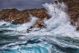 Huge Waves Crashing On The Rocks Of Syros Island Greece  - ID # 130142627