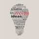 Innovate Business Concept Made With Words Drawing A Light Bulb - ID # 130404401