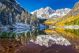 winter and fall foliage at Maroon Bells Aspen Colorado - ID # 157366316