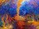 Original oil painting showing beautiful sunset landscape - ID # 165080984