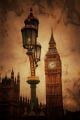 Aged Vintage Retro Picture of Big Ben in London 1 - ID # 173671550