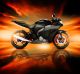 3D Image of Motorcycle with Skyline Horizon - ID # 201684743