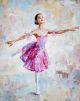 oil painting girl ballerina drawn cute ballerina 2 - ID # 239340382