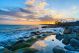 Sunset over ocean in Playa Blanca on Lanzarote island Spain - ID # 245152378