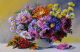 Oil painting on canvas - still life flowers on the table 1 - ID # 248468863