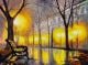 Oil painting of autumn stree - ID # 248468953