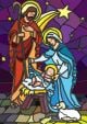 Nativity In Stained Glass - ID # 26839455