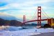 Golden Gate Bridge at Sunset Seen from Marshall Beach - ID # 46853491
