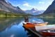 Canoes By Lake Mc Donald In Glacier National Park - ID # 96241247