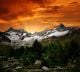sunset on the Ober Gabelhorn - Swiss Alps - ID # 99397457