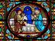 Stained Glass Window With A Nativity Scene - ID # 10830577