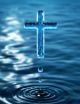 Holy Cross Of Water Ripple - Religious Metaphor - ID # 20600656