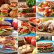 Collage Of  Colorful Mouthwatering Sandwiches - ID # 21500599