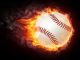 Baseball Ball On Fire - 2D Graphics  - ID # 21953956