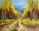 Oil Painting - Gold Autumn - ID # 30284948