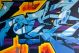 Graffiti Blue Detail - ID # 31534326