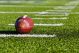 Football On Yardage Marker - Low Angle - ID # 4611118