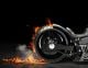 Custom Black Motorcycle Burnout - ID # 54157372