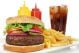 Hamburger Meal Served With French Fries And Soda  - ID # 7791071