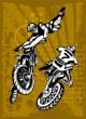Motocross On Gold Background - ID # V-25074585-V