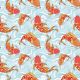 Colorful Fish In The Sea Waves Pattern - ID # V-41822815-V