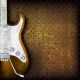 Electric Guitar Abstract Grunge Brown Background  - ID # V-43462502-V