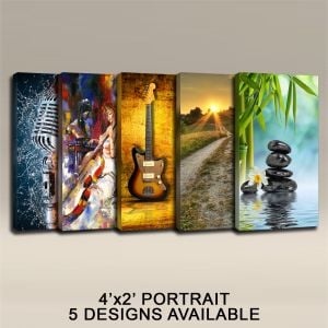 READY MADE 4'X2'X2" ACOUSTIC ART PANELS - PORTRAITS, IN 5 STYLES