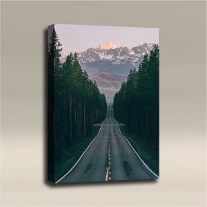 AcousticART Curated Nature Collection #N3P1 Road to Grand Tetons - Size: 36" L x 24" W x 2" - Portrait