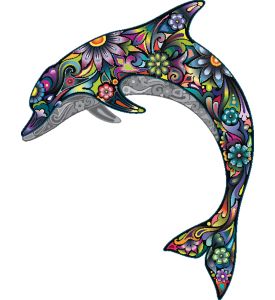 Cheerful dolphin - ID # 133791845