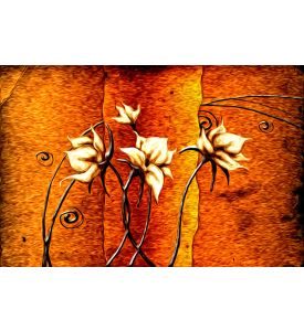 Abstract flower oil painting 2 - ID # 221796445
