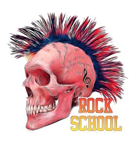 T - shirt Graphics - skull print - skull illustration - evil skull - concert 
posters - rock 4a - ID # 232117522