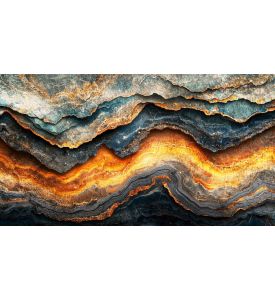 Abstract background forming an organic shape with waves and circles.Dark rock texture background with rough, cracked layers of stone. - ID # 2577626311