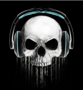 T - shirt Graphics - skull print - skull illustration - evil skull - concert 
posters - rock - ID # 281477030