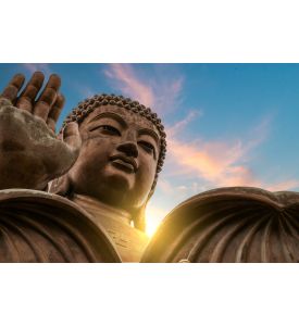 The enormous Tian Tan Buddha at Po Lin Monastery in Hong Kong  - ID # 283155989