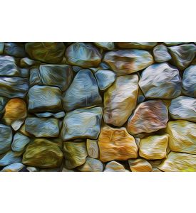 Oil painting The stone wall - ID # 310479659