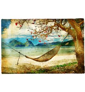 tropical scene- artwork in painting style - ID # 58636840