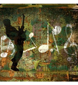 GRUNGE MUSICAL BACKGROUND - ID # 68261086