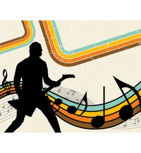Rock group guitarist Vector illustration for design use 1a - ID # 72571231