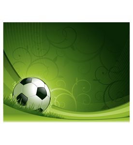 Green Soccer Background - ID # 23376286