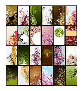 Sampler Of Floral Backgrounds - ID # 24641587