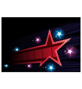 Shooting Star And Film Poster For Premiere - ID # 24730909