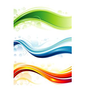 Primary Waves High Tech Swoosh Banner - ID # 24750816