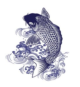 Japanese Carp Illustration - ID # 52490902