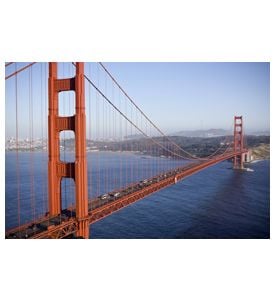 Golden Gate Bridge In San Fransisco - Horizontal Shot - ID # 10840854