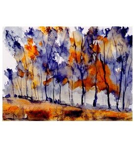 Very Nice Original Watercolor Painting On Paper - ID # 21450596